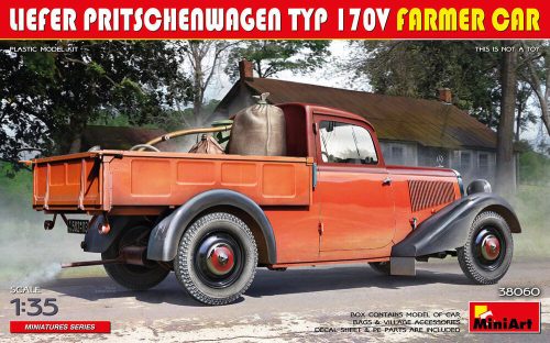 MiniArt 38060 Liefer Pritschenwagen Typ 170V Farmer Car (1/35) Teherautó makett