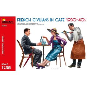   MiniArt 38062 French Civilians in Cafe 1930-40s (1/35) Civil figura makett