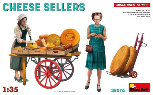 MiniArt 38076 Cheese Sellers (1/35) Civil figura,Sajt makett