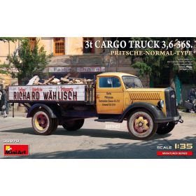   MiniArt 38079 1:35 3t Cargo Truck 3,6-36S. Pritsche-Normal-Type (1/35) Teherautó makett