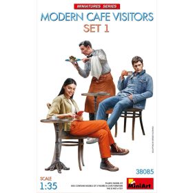   MiniArt 38085 1:35 Modern Cafe Visitors Set #1 (1/35) Civil figura makett