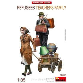   MiniArt 38086 Refugees. Teachers Family (1/35) Civil figura makett