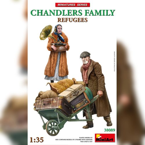 MiniArt 38089 1:35 Refugees. Chandlers Family (1/35) Civil figura makett