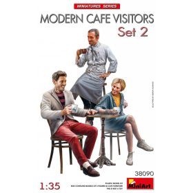   MiniArt 38090 1/35 Modern Cafe Visitors Set 2 (1/35) Civil figura makett