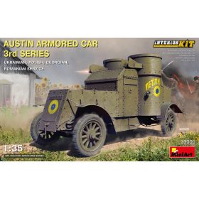   MiniArt 39005 Austin Armored Car 3rd Series: Ukrainian, Polish, Georgian, Romanian Service. Interior Kit (1/35) Teherautó makett
