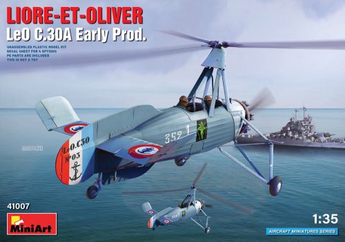 MiniArt 41007 Liore-Et-Oliver Leo C.30A Early Prod (1/35) Helikopter makett