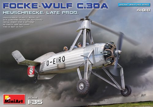 MiniArt 41018 Focke-Wulf FW C.30A Heuschrecke. Late Prod (1/35) Helikopter makett