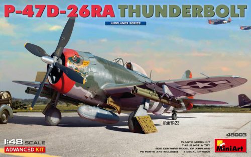 MiniArt 48003 US P-47D-26RA Thunderbolt Advanced Kit 1/48 repülőgép makett
