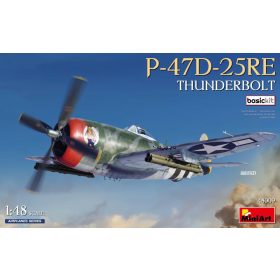  MiniArt 48009 1:48 P-47D-25Re Thunderbolt - Basic Kit (1/48) Harci repülőgép makett