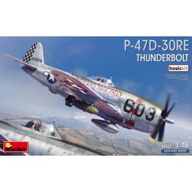   MiniArt 48023 US P-47D-30RE Thunderbolt Basic Kit 1/48 repülőgép makett