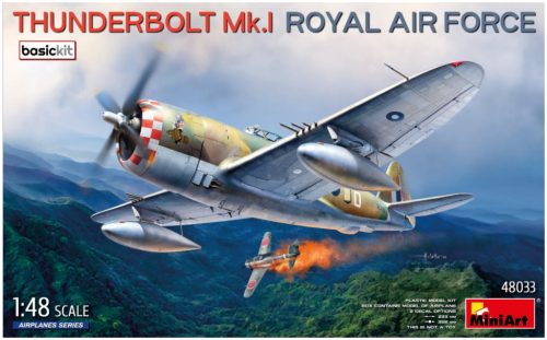 MiniArt 48033 Republic Thunderbolt Mk.I. Royal Air Force Basic Kit (1/48) repülőgép makett