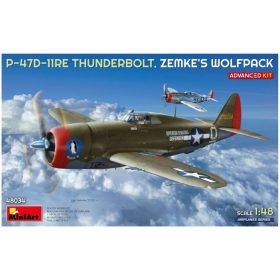   MiniArt 48034 Republic P-47D-11RE Thunderbolt. Zemke’s Wolfpack Advanced Kit (1/48) Harci repülőgép makett