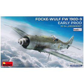   MiniArt 48035 Focke-Wulf Fw 190D-9 Early Prod. JG 54 „Grünherz“ Basic Kit (1/48) Harci repülőgép makett