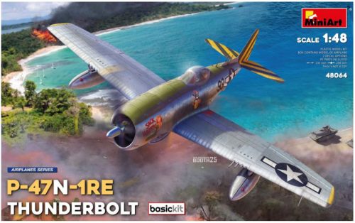 MiniArt 48064 Republic P-47N-1RE Thunderbolt. Basic Kit (1/48) Harci repülőgép makett
