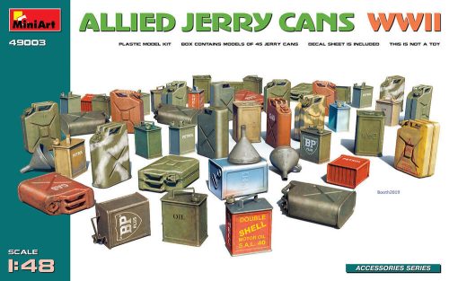 MiniArt 49003 Allied Jerry Cans WW2 (1/48) Kannák, Hordó makett