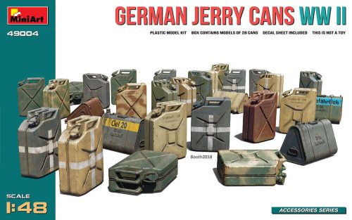 MiniArt 49004 German Jerry Cans WW2 (1/48) Kannák, Hordó makett