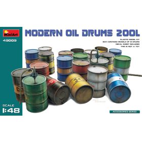   MiniArt 49009 Modern Oil Drums (200l) (1/48) Kannák, Hordó makett