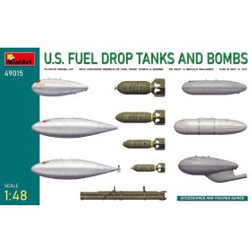   MiniArt 49015 U.S. Fuel Drop Tanks and Bombs (1/35) Fegyver makett