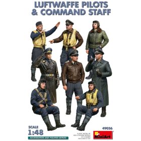   MiniArt 49026 Luftwaffe Pilots & Сommand Staff (1/48) figura makett