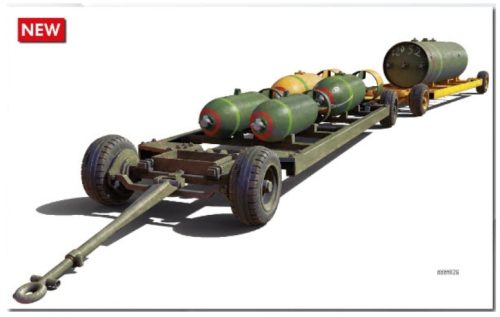 MiniArt 50002 RAF Bomb Trolleys Type C Mk. II (1/48) makett