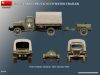 MiniArt 53066 G7117 CARGO TRUCK WITH WATER TRAILER (1/35) Harcjármű makett