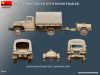 MiniArt 53066 G7117 CARGO TRUCK WITH WATER TRAILER (1/35) Harcjármű makett