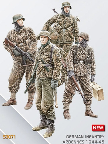 MiniArt 53071 German Infantry Ardennes 1944-45 (1/35) Katonai figura makett