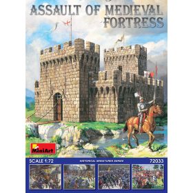   MiniArt 72033 Assault of Medieval Fortress (1/72) Erőd makett