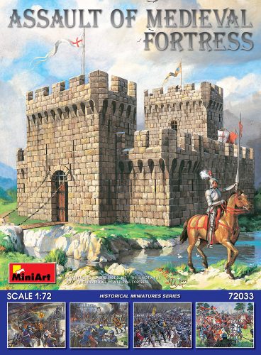 MiniArt 72033 Assault of Medieval Fortress (1/72) Erőd makett