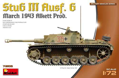 MiniArt 72105 StuG III Ausf. G March 1943 Prod. (1/72) Harcjármű makett