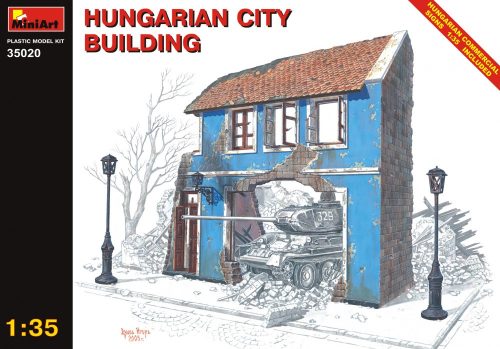 MiniArt 35020 Hungarian City Building Hungarian commercial signs included 1/35 épület makett