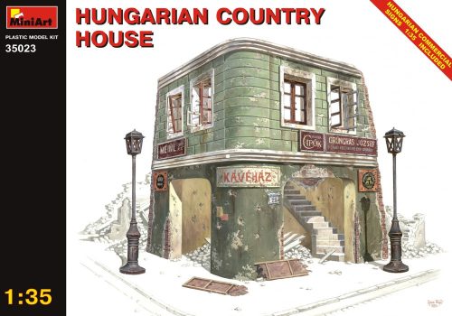 MiniArt 35023 Hungarian Country House Hungarian commercial signs included 1/35 épület makett