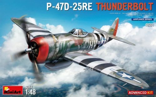 MiniArt 48001 US P-47D-25RE Thunderbolt Advanced Kit 1/48 repülőgép makett