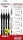 Mirage Hobby 100065 BRUSH OPTIMAL SET of NATURAL [4 x Natural Brush: 00; 0; 1; 2] - ecsetkészlet