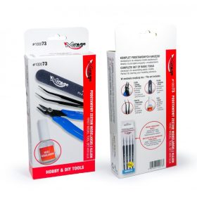   Mirage Hobby 100073 FIRST MODEL TOOL SET with GLUE - szerszámkészlet makettezéshez