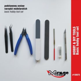   Mirage Hobby 100075 HOBBY BASIC TOOL SET - szerszámkészlet makettezéshez