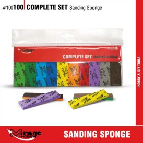   Mirage Hobby 100100 COMPLETE SET SANDING SPONGE 20pcs - csiszolószivacs-készlet