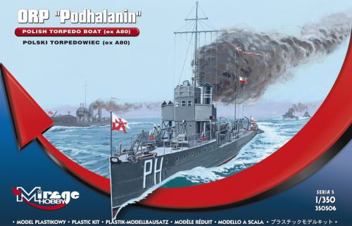 Mirage Hobby 350506 ORP 'PODHALANIN' Polish Torpedo Boat (ex A80) (1/350) Hajó makett