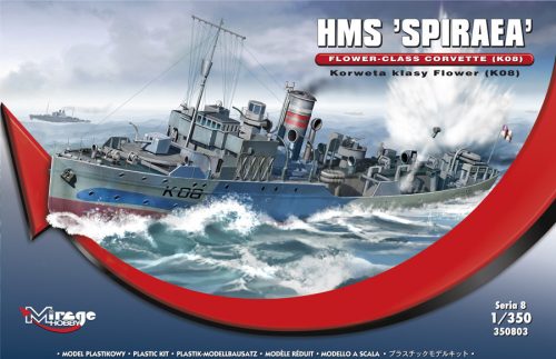 Mirage Hobby 350803 HMS 'SPIRAEA' - Flower-Class Corvette (K08) (1/350) Hajó makett