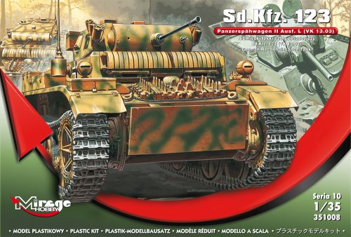 Mirage Hobby 351008 SdKfz.123 Light Reconnaissance Tank (1/35) Harcjármű makett