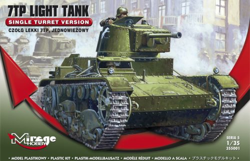 Mirage Hobby 355001 7TP Light Tank  'SINGLE TURRET' (1/35) Harcjármű makett