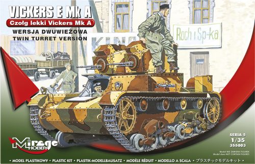 Mirage Hobby 355003 VICKERS E MK.A  'TWIN TURRET' (1/35) Harcjármű makett