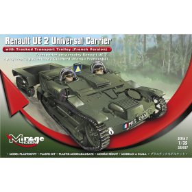   Mirage Hobby 355027 Renault UE 2 Universal Carrier Carrier with Tracked Transport Trolley (French) (1/35) Harcjármű makett