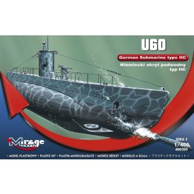   Mirage Hobby 400205 GERMAN U-BOOT U-60 ( type IIC ) (1/400) Tengeralattjáró makett