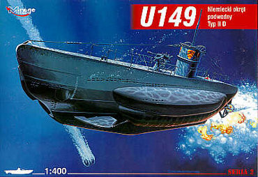 Mirage Hobby 400206 GERMAN U-BOOT U-149 ( type IID) (1/400) Tengeralattjáró makett