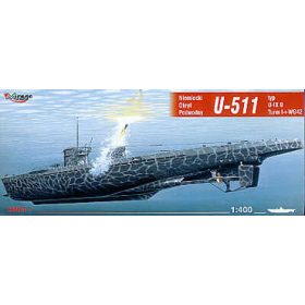   Mirage Hobby 40042 GERMAN U-BOOT U-511 - IX B (1/400) Tengeralattjáró makett