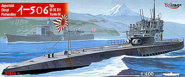 Mirage Hobby 40046 U-BOOT I-506 - IX D1 JAPANESE SUBMARINE (1/400) Tengeralattjáró makett