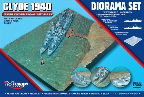 Mirage Hobby 401002 [DIORAMA SET] CLYDE 1940 (Scotland, Firth of Clyde)  (1/400) Hajó makett