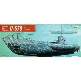   Mirage Hobby 40411 GERMAN U-BOOT U-570 (1/400) Tengeralattjáró makett