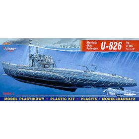   Mirage Hobby 40413 GERMAN U-BOOT U-826 ( VIIC/T4) (1/400) Tengeralattjáró makett
